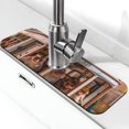 thumbnail image 1 of Xecao Modern Urban Monkey for Kitchen Sink Splash Guard Faucet Mat , Faucet Guard & Draining mat, (15" X 5.5" ), 1 of 7