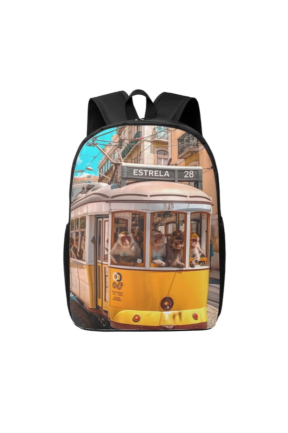 Modern Urban Monkey print Travel Backpack, Large Computer Backpack for Men Women, College School Rucksack Book Bag