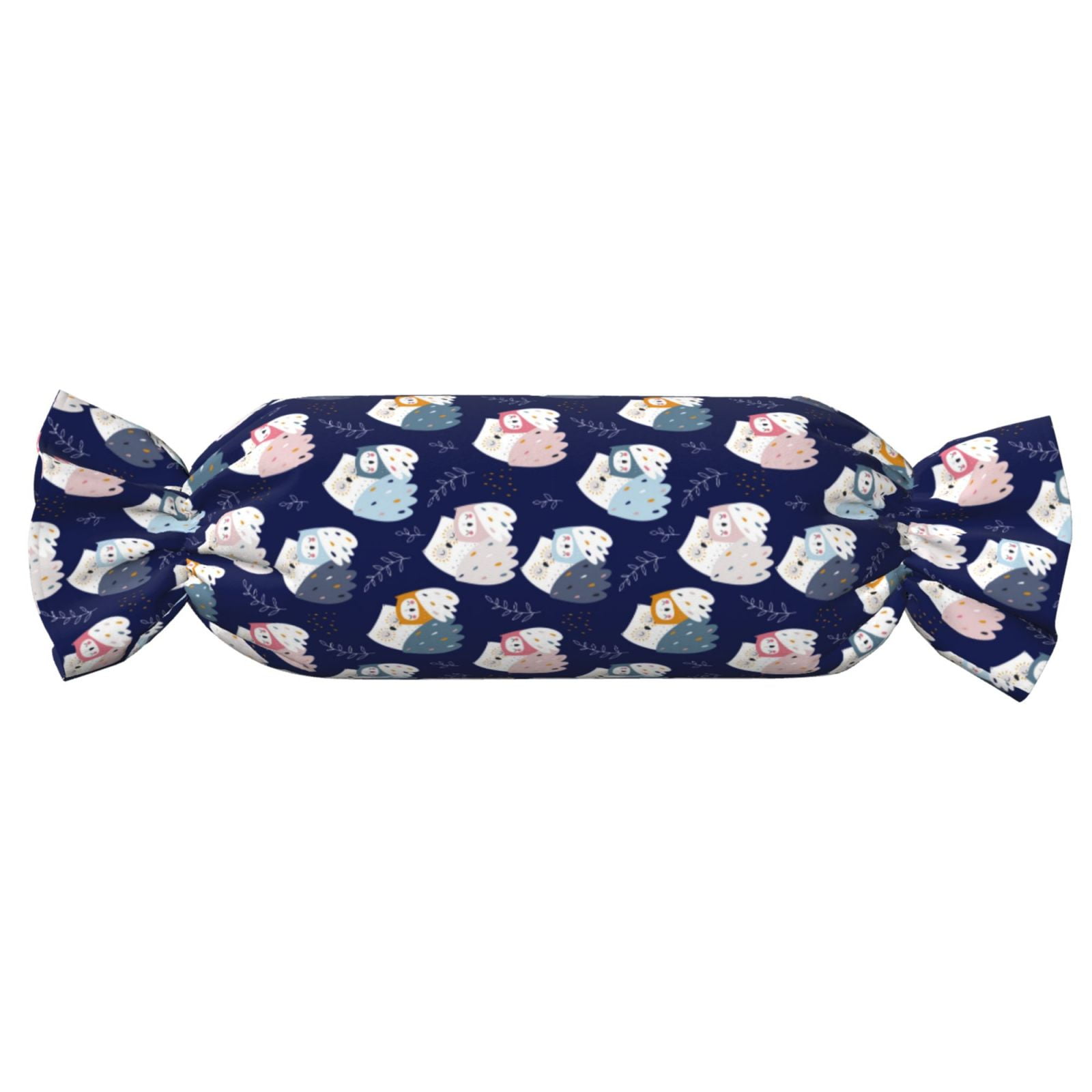Xecao Mom And Baby Owls Print+Candy-Inspired Plush Pillow for Men Women Suitable for Beds, Sofas, Game Rooms Drawstring Closure