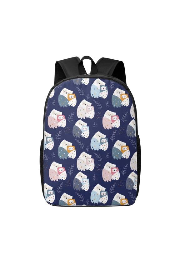Mom And Baby Owls print Travel Backpack, Large Computer Backpack for Men Women, College School Rucksack Book Bag