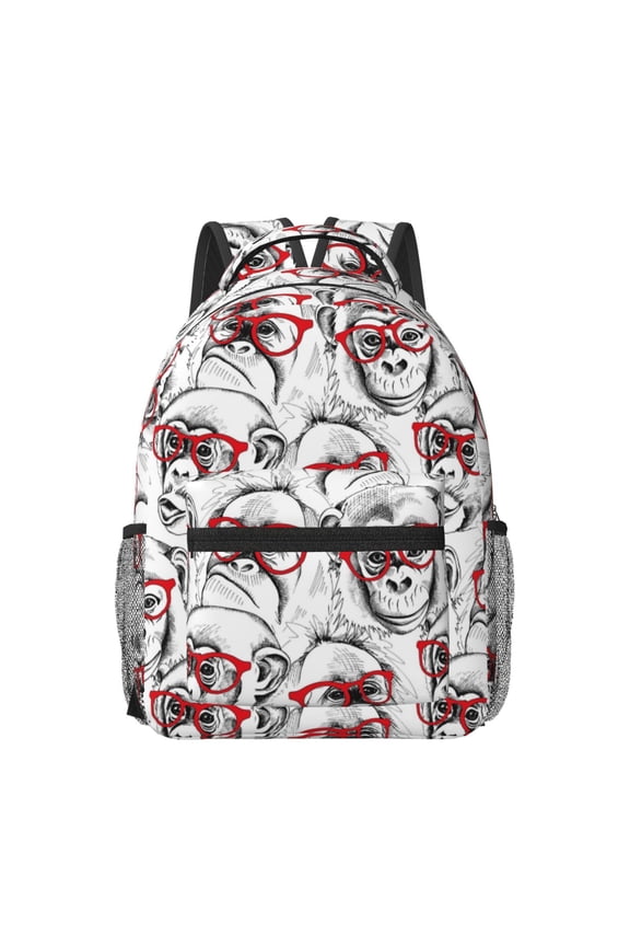 Monkey Travel Backpack: A spacious, stylish computer backpack ideal for men and women, perfect for college, school, or daily travels