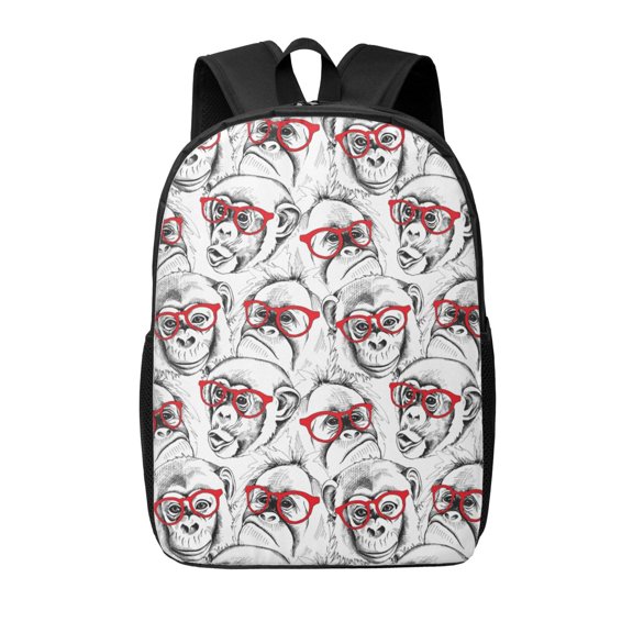 Xecao Monkey print Travel Backpack, Large Computer Backpack for Men Women, College School Rucksack Book Bag