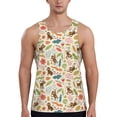 thumbnail image 1 of Xecao Monkeys in the Jungle Men's Tank Top Workout Quick Dry Sleeveless Gym Jogging Muscle Shirts Summer Swim Beach Tops, 1 of 1