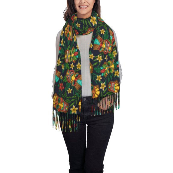 Xecao Monster Car Pattern Womens Winter Scarf Fall Scarf Oversized Large Scarf for Women Warm Shawl Wrap
