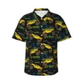 thumbnail image 1 of Xecao Monster Truck1 print Hawaiian shirt - a stylish short-sleeve button-down for men, perfect for casual beach and tropical outings., 1 of 9