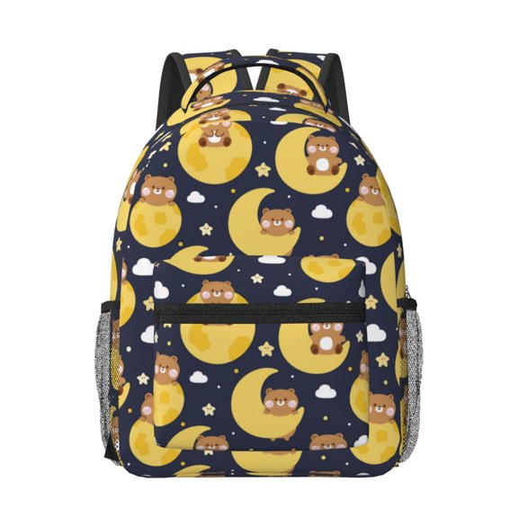 Xecao Moon Bear Travel Backpack: A spacious, stylish computer backpack ideal for men and women, perfect for college, school, or daily travels