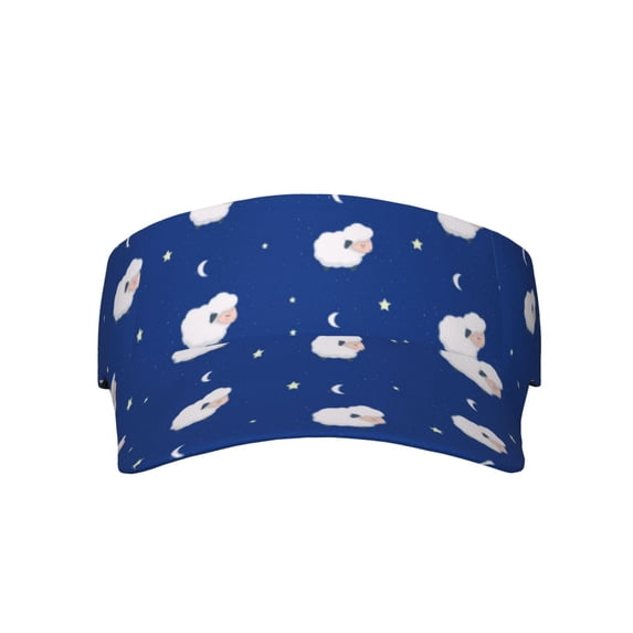 Xecao Moon Lamb for Adult Sun Cap offers versatile sun protection with adjustable Velcro for a secure fit.