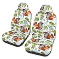 thumbnail image 1 of Xecao Mosaic Forest Squirrel Print Car Seat Cover in That Fits Most Cars, Vans, SUVs, and Trucks., 1 of 7