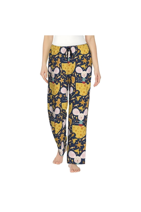 Mouse Cheese Women's Straight Lounge Pajama Pants: The Epitome of Relaxed Sleepwear