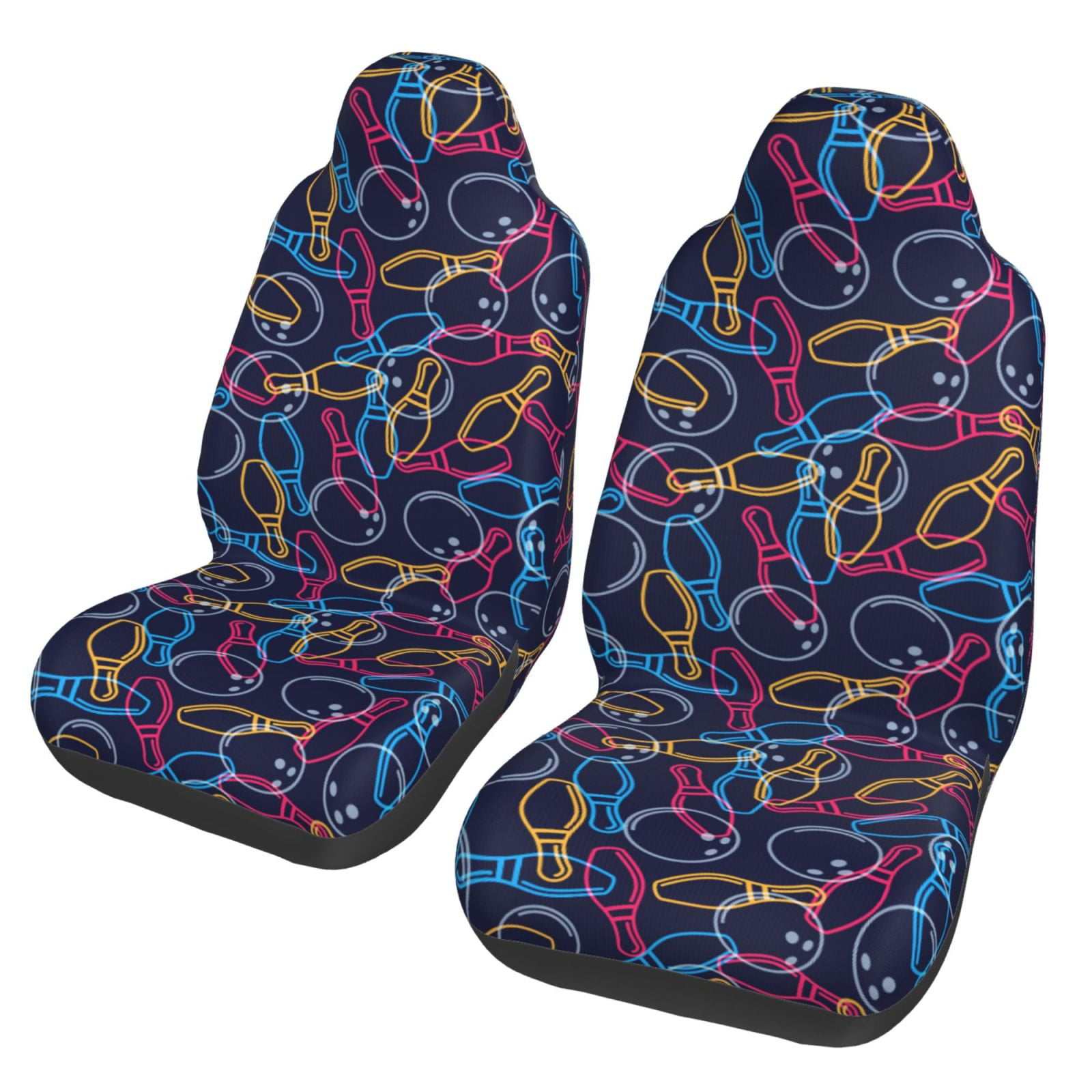 Soccer Balls Pattern Print Universal Fit Car Seat Cover