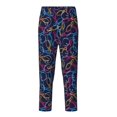 thumbnail image 1 of Xecao Multicolor Bowling Print Teenagers' Pajama Pants Long Sleep Pants Soft Elastic Waist Pajama Bottoms Elastic waist with 2 Pockets 5-16 Years-XS(5-6), 1 of 6