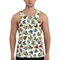 thumbnail image 1 of Xecao Multicolored Butterflies Men's Tank Top Workout Quick Dry Sleeveless Gym Jogging Muscle Shirts Summer Swim Beach Tops, 1 of 9