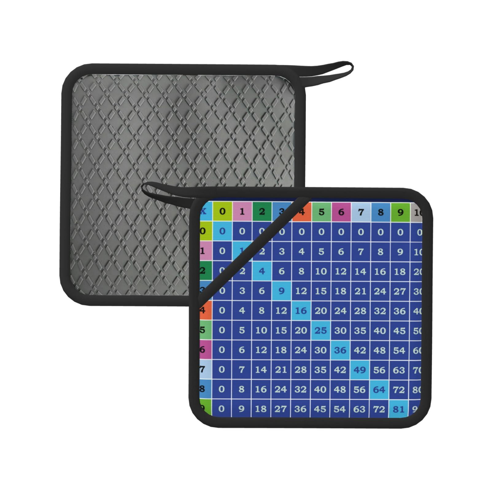 Xecao Multiplication Table for Silicone Trivet Mats - Heat Resistant ...