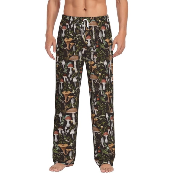 Xecao Mushroom Garnish Men's Straight Lounge Pajama Pants: The Ultimate in Comfortable Sleepwear