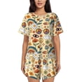 thumbnail image 1 of Xecao Mushrooms And Rainbows Peace print Swimsuit for women, Summer-ready, sporty style.Quick-dry fabric. Many sizes & colors., 1 of 9