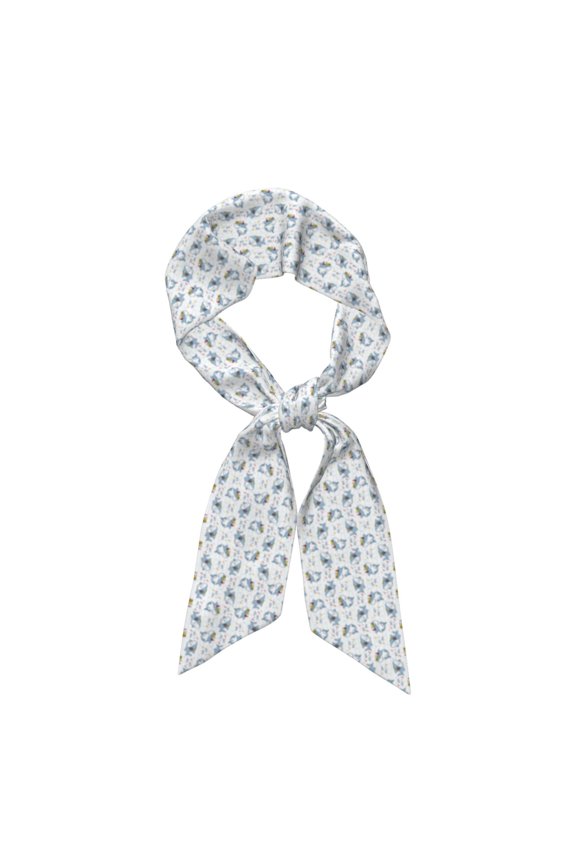 Music Shark Pattern Large Satin Head Scarf - Satin Hair Scarves Silk Bandana Scarf Headscarf Silk Feeling Scarf for Women