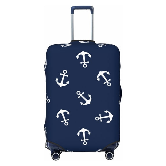 Xecao Nautical Themed Simple Anchors print Elastic Luggage Cover, with double-sided print , is perfect for travel, business, and daily use