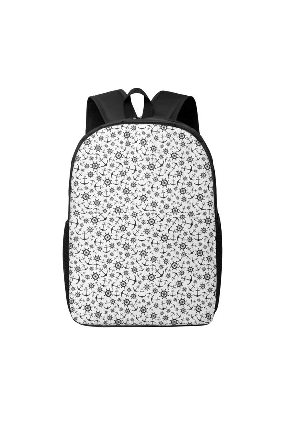 Nautical Themed Simple Anchors print Travel Backpack, Large Computer Backpack for Men Women, College School Rucksack Book Bag