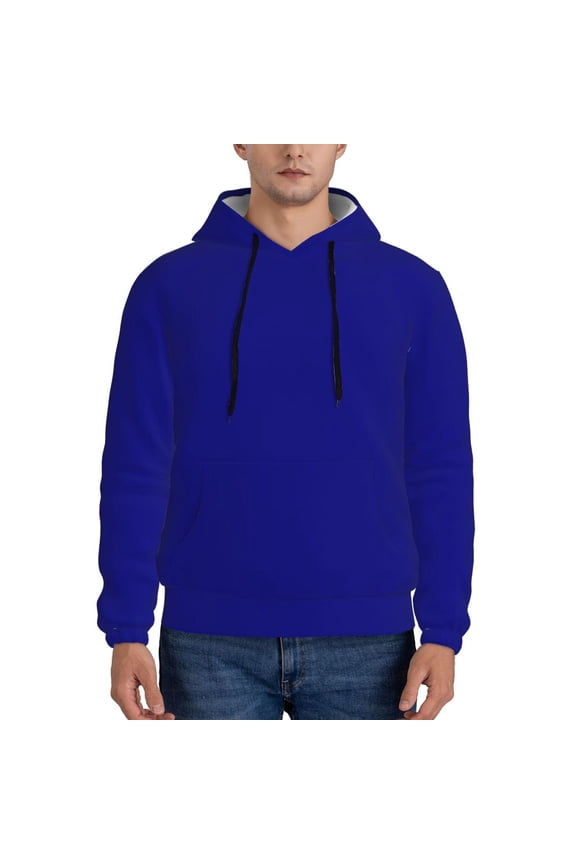 Navy Pattern Men's Adult Pullover Hoodie,Hooded Sweatshirt-XX-Large