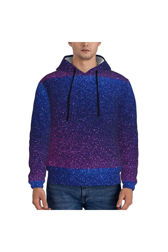 Neon Glitter Pattern Men's Adult Pullover Hoodie,Hooded Sweatshirt-4X-Large
