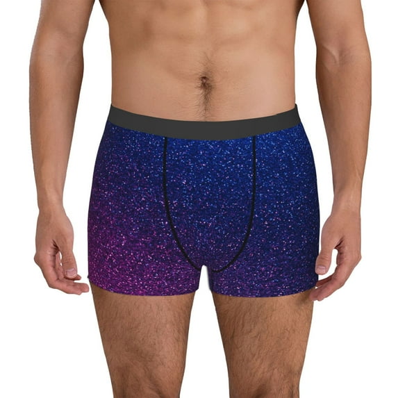 Xecao Neon Glitter Print Men's Underwear Boxer Briefs Pack - Your ComfortSoft, Moisture-Wicking, and Breathable Choice for Men's Underwear-XX-Large