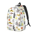 thumbnail image 1 of Xecao New York Canvas College Laptop Backpack, a durable rucksack designed for both men and women, ideal for travel, school, and daily use-Small, 1 of 5