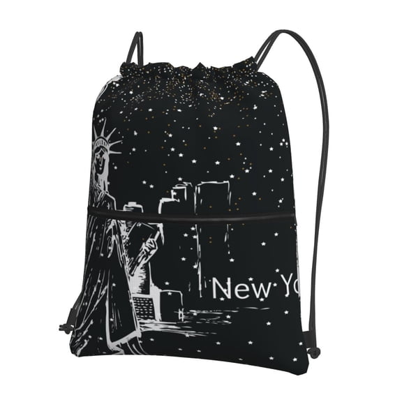 Xecao New York City1 for Drawstring Bags,Pull String Backpack Bags,String Bag Sackpack