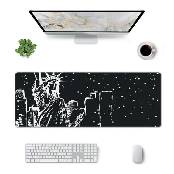 Xecao New York City1 for Mouse Pad - Waterproof Extended Contour Mouse Mat, Large Gaming Mousepad Laptop Keyboard Mat with Non-Slip Rubber Base