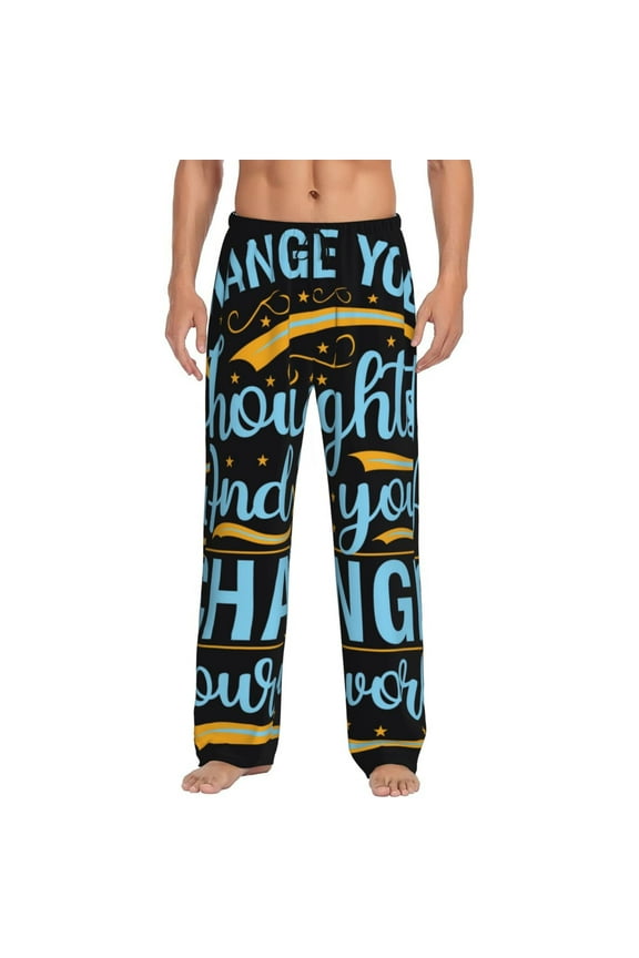 Not All Those Who Wander Are Lost 2 Print Men's Straight Lounge Pajama Pants - The Ultimate in Comfortable Sleepwear-X-Large
