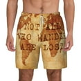 thumbnail image 1 of Xecao Not All Those Who Wander Are Lost2 for Men's Swimming Trunks Swim Trunks Quick Dry Swim Shorts with Mesh Lining Funny Swimwear Bathing Suits, 1 of 9
