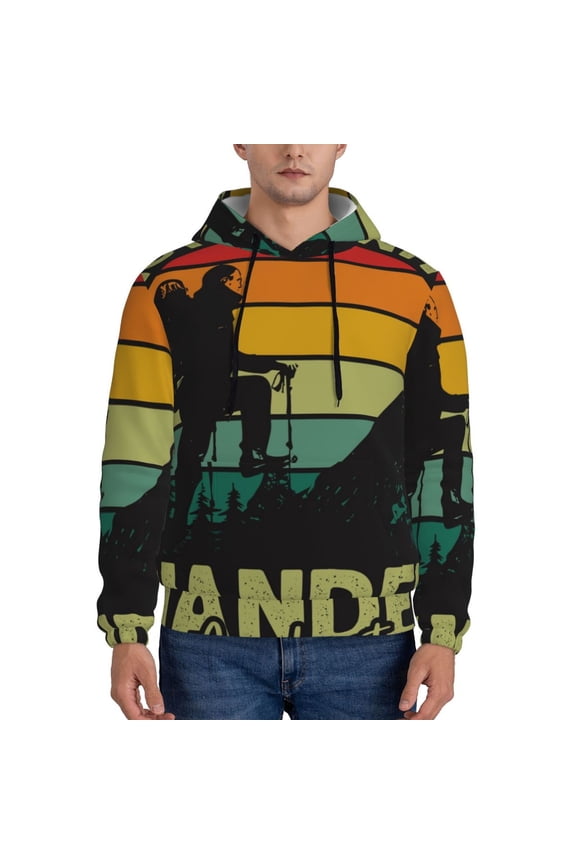 Not All Who Wander Are Lost 1 Pattern Men's Adult Pullover Hoodie,Hooded Sweatshirt-Small