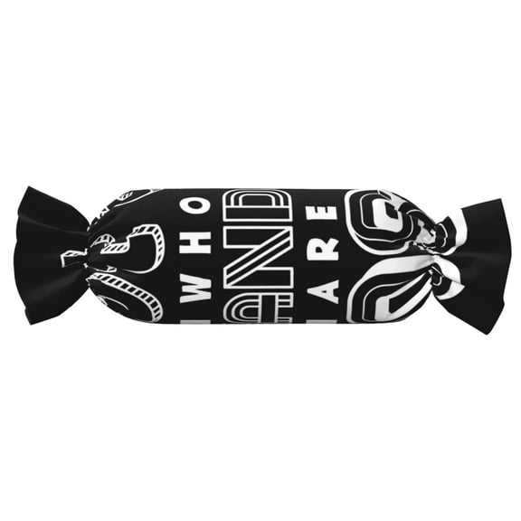 Xecao Not All Who Wander Are Lost 2 Print+Candy-Inspired Plush Pillow for Men Women Suitable for Beds, Sofas, Game Rooms Drawstring Closure