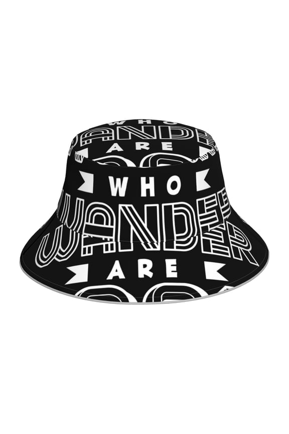 Not All Who Wander Are Lost 2 Print Men and Women Night Reflective Hat Runner Cap Visor Bucket Hat Boonie Cap