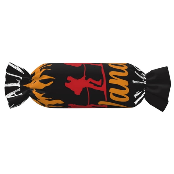 Xecao Not All Who Wander Are Lost Hiking Print+Candy-Inspired Plush Pillow for Men Women Suitable for Beds, Sofas, Game Rooms Drawstring Closure