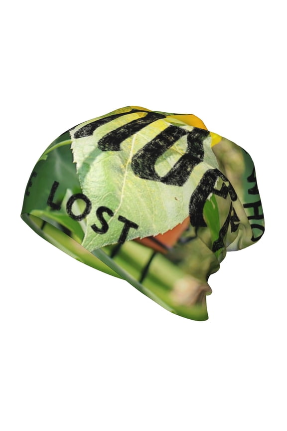 Not All Who Wander Are Lost Print Beanie Hat Toddler Girls Boys, Baby Hats Winter Warm Knitted Thermal, Kids Winter Caps