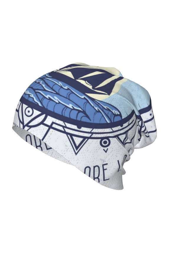 Not All Who Wander Are Lost2 Print Beanie Hat Toddler Girls Boys, Baby Hats Winter Warm Knitted Thermal, Kids Winter Caps