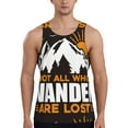 thumbnail image 1 of Xecao Not All Who Wander Are Lost4 Men's Tank Top Workout Quick Dry Sleeveless Gym Jogging Muscle Shirts Summer Swim Beach Tops, 1 of 9