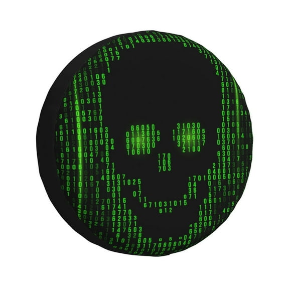 Xecao Numbers Skull for Tire Covers,Wheel Tire Cover Waterproof, Dust-Proof, And Universally Fitting for Cars,Trailers, SUVs-14 inch