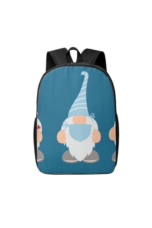 Nurse Doctor Gnomes print Travel Backpack, Large Computer Backpack for Men Women, College School Rucksack Book Bag