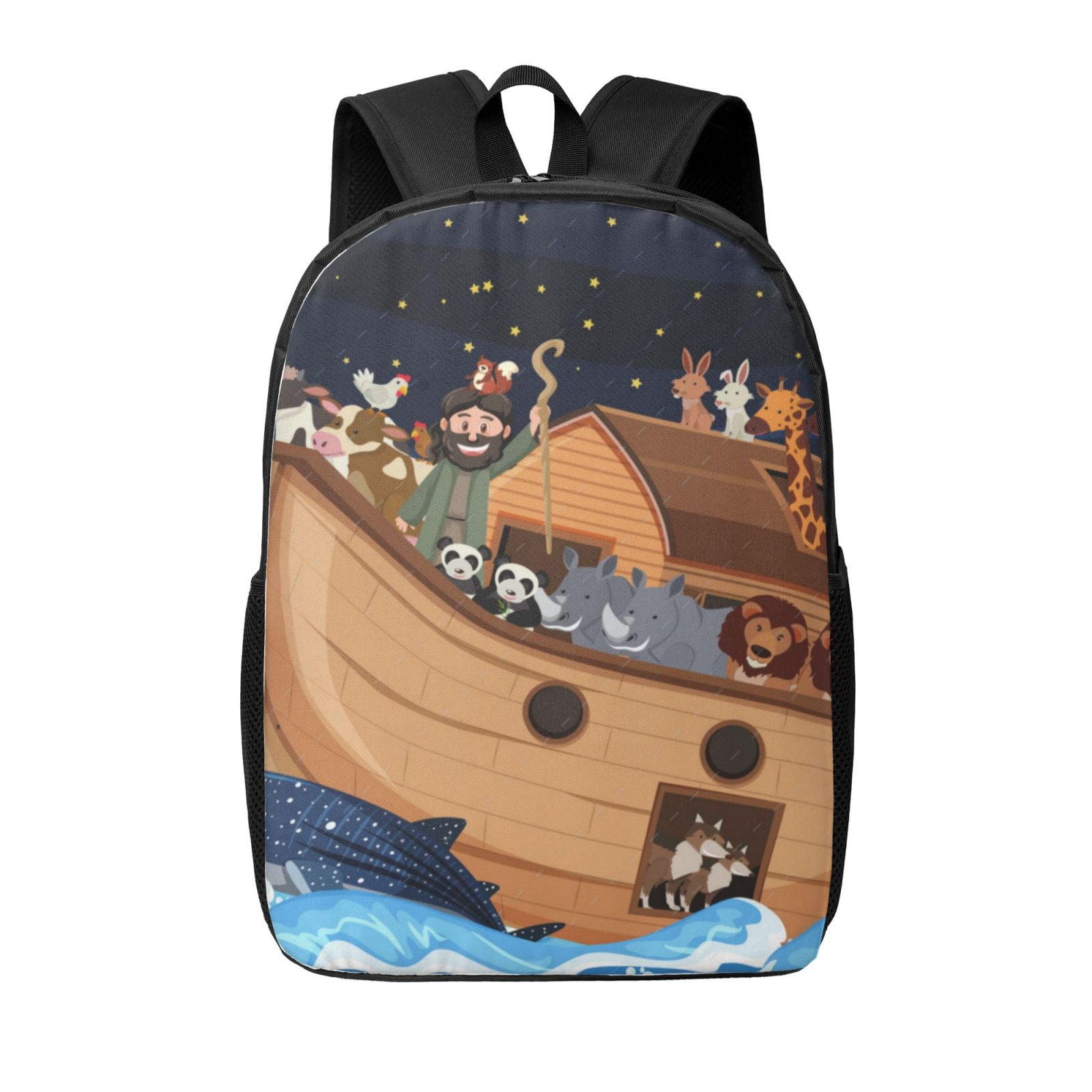 Xecao Ocean Scene with Noah's Ark print Travel Backpack, Large Computer ...
