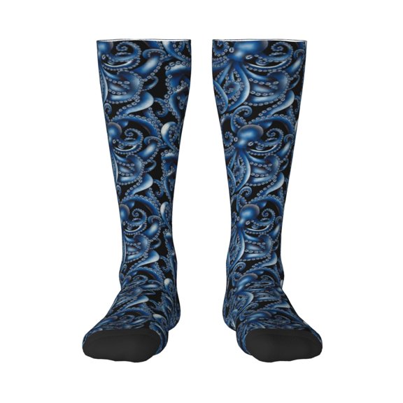Xecao Octopus Print Compression Socks for Both Men And Women for Running, Travel, Flight, Nurse