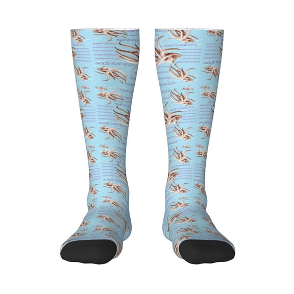 Xecao Octopus Print Compression Socks for Both Men And Women for Running, Travel, Flight, Nurse