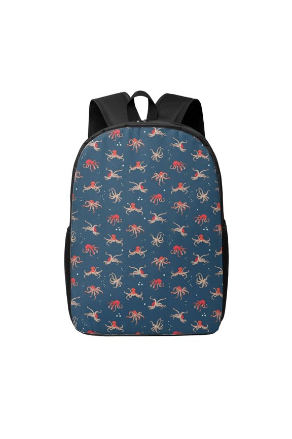 Octopus Sea Life print Travel Backpack, Large Computer Backpack for Men Women, College School Rucksack Book Bag