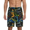 thumbnail image 1 of Xecao Off-Road Vehicle Print Men's Sleepwear Shorts Pajama Bottom Lounge Short nightwear with Convenient Pockets for Relaxed Home Wear-4X-Large, 1 of 6