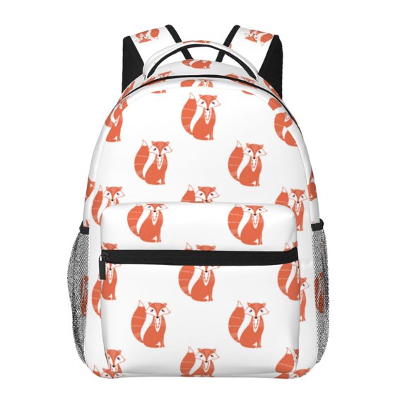 Xecao Orange Fox Backpack, a stylish and functional choice for both men and women, is the perfect basic bookbag for college, work, or travel