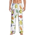 thumbnail image 1 of Xecao Orange Green Avocado Men's Straight Lounge Pajama Pants: The Ultimate in Comfortable Sleepwear, 1 of 9