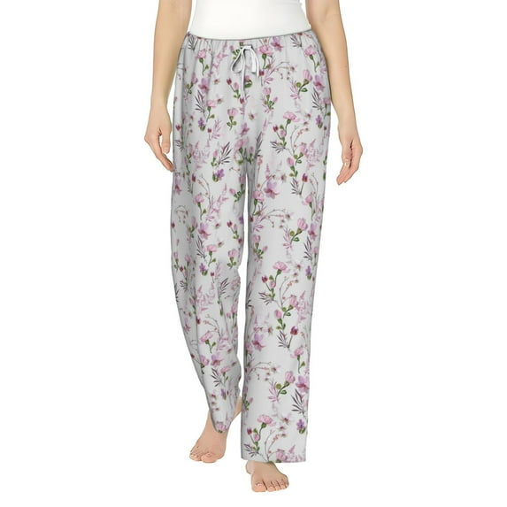 Xecao Orchids Flowers Women's Straight Lounge Pajama Pants: The Epitome of Relaxed Sleepwear