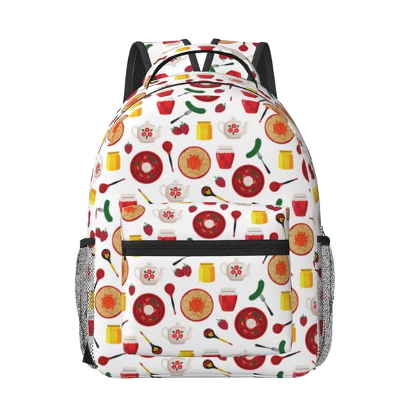 Xecao Oriental Cuisine Travel Backpack: A spacious, stylish computer backpack ideal for men and women, perfect for college, school, or daily travels