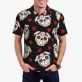 thumbnail image 1 of Xecao PUG Mens' Casual Short Sleeve Button-Down Polo Shirts for a Classic Golf Shirts-XX-Large, 1 of 6