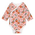 thumbnail image 1 of Xecao Painting Peach Print Baby unisex-baby Cotton Long-sleeve Bodysuits-3 Months, 1 of 6